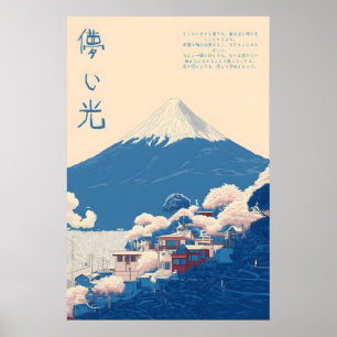 Impression d'art du mont Fuji Paysage de montagne