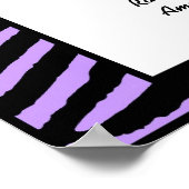 Impression d'art du nom de Zèbre Violet (Coin)