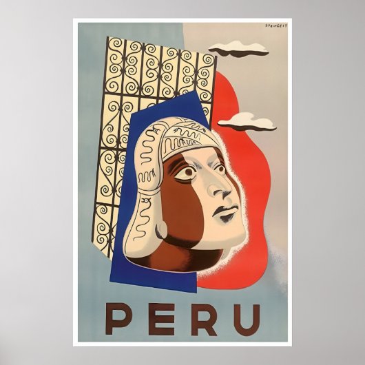 Impression d'art du Pérou Affiche de voyage Maison (Devant)