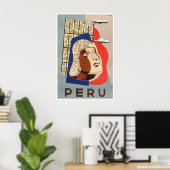 Impression d'art du Pérou Affiche de voyage Maison (Bureau à domicile)