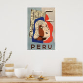 Impression d'art du Pérou Affiche de voyage Maison (Cuisine)