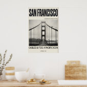 Impression d'art du pont Golden Gate San Francisco (Cuisine)
