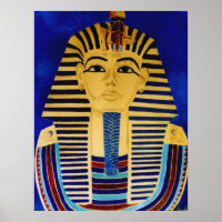 Impression d'art du roi Tutankhamon