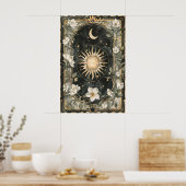 Impression d'art du soleil et de la lune célestes (Cuisine)