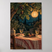 Impression d'art du souper sous l'arbre à figues (Devant)