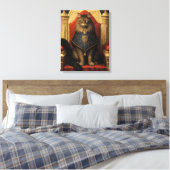Impression d'art du trône de chat Maine Coon noble (Insitu(Chambre))