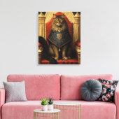 Impression d'art du trône de chat Maine Coon noble (Insitu(Salon))