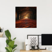 Impression d'art du tunnel d'arbres du chemin d'au (Bureau à domicile)