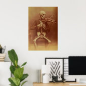 Impression d'art du violoniste squelette Accueil g (Bureau à domicile)