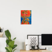 Impression d'art d'une plante de tomate surréalist (Bureau à domicile)