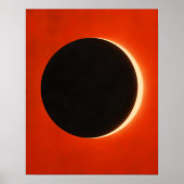 Impression d'art Éclipse en Vermillon (Devant)