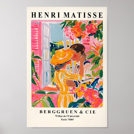 Impression d'art en couple, Poster de baiser, Henr (Devant)