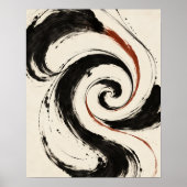 Impression d'art en fugue de spirale d'encre (Devant)