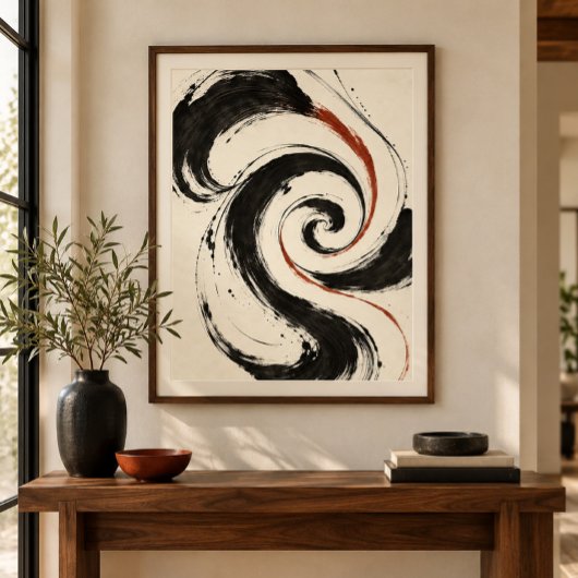 Impression d'art en fugue de spirale d'encre