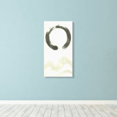 Impression d'art en ligne abstraite Japandi beige (Insitu (Plancher de Bois))