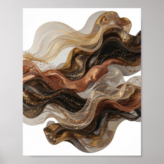 Impression d'art en or ABSTRACT ART Edgy (Devant)