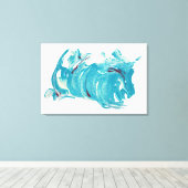 Impression D'Art En Toile - "Courir Avec Le Vent" (Insitu (Plancher de Bois))