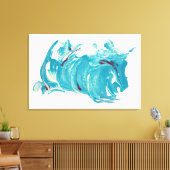 Impression D'Art En Toile - "Courir Avec Le Vent" (Insitu(Salon))
