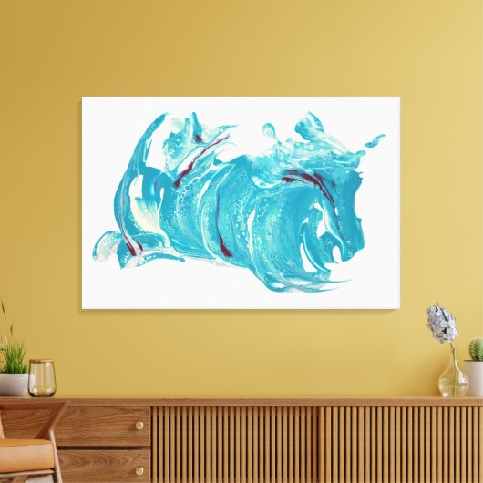 Impression D'Art En Toile - "Courir Avec Le Vent" (Insitu(Salon))