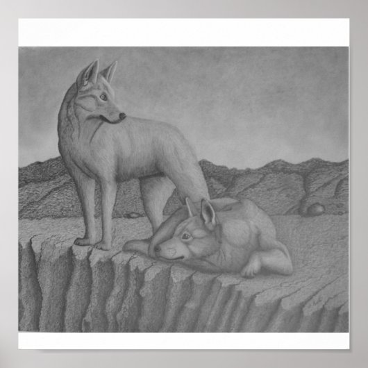 Impression d'art en toile. Dingos aussi (guerrier) (Devant)
