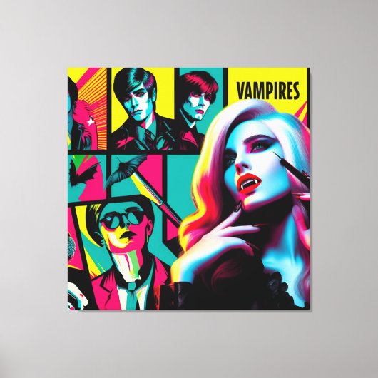 Impression d'art en toile Glam Vamps (Recto)