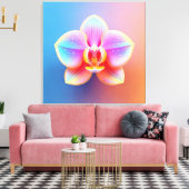Impression d'art en toile orchidée (Insitu(Salon))