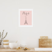 Impression d'art encadré Tour Eiffel (Cuisine)