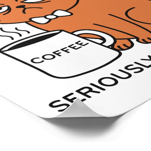 Impression d'art encadrée de Funny Grumpy Cat (Coin)
