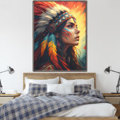 Impression d'art esprit tribal coloré (Insitu(Chambre))