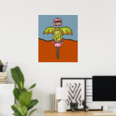 Impression d'art, Fille chauve-souris mignonne (Bureau à domicile)