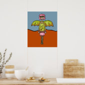 Impression d'art, Fille chauve-souris mignonne (Cuisine)