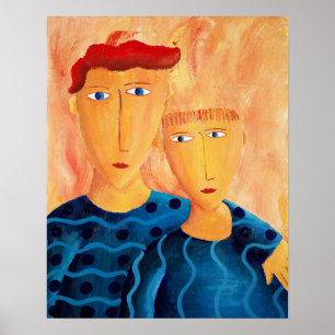 Impression d'art fin de peinture contemporaine de