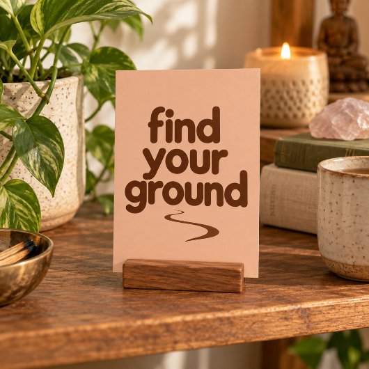 Impression d'art Find Your Ground