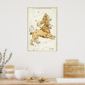 Impression d'art fine de la constellation du Lion (Cuisine)