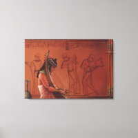 Impression d'art fine d'une joueuse de harpe égypt