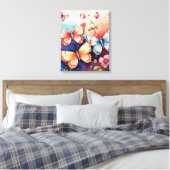Impression d'art fine Floral et Papillon Chic (Insitu(Chambre))