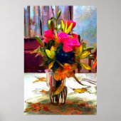 Impression d'art Fleurs d'amour Roses roses PM0001 (Devant)