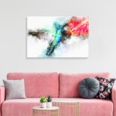 Impression d'art floral à l'aquarelle représentant (Insitu(Salon))