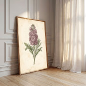 Impression d'art floral botanique de style boho