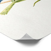 Impression d'art floral papillon oiseau rose vinta (Coin)