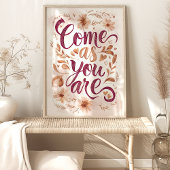 Impression d'art floral « Venez comme vous êtes »