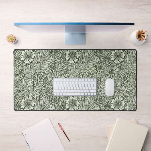Impression d'art floral vert souci de William Morr (Bureau 1)