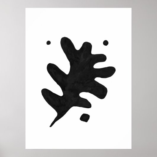 Impression d'Art Fondu Moderne, Gouache Noir (Devant)