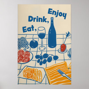 Impression d'art Food & Wine Cuisine Tendance (Ins