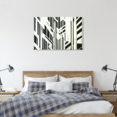 Impression d'art géométrique abstrait en acrylique (Insitu(Chambre))