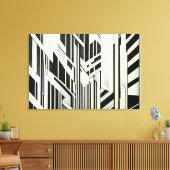 Impression d'art géométrique abstrait en acrylique (Insitu(Salon))