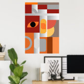 Impression d'art géométrique | Affiches d'art mura (Bureau à domicile)
