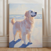 Impression d'art Golden Retriever à la Plage