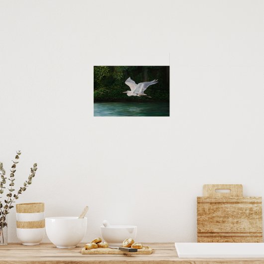 Impression d'art Great Blue Heron (Cuisine)