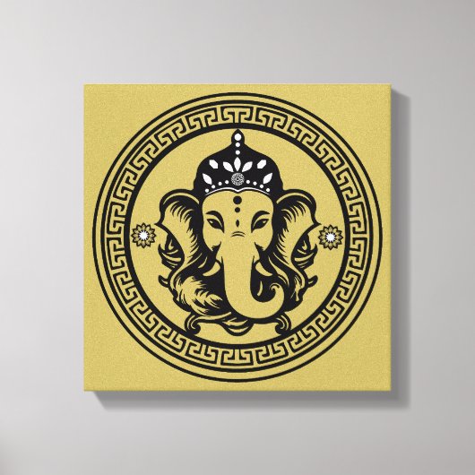 Impression d'art hindou sur le thème de Ganesha (Recto)